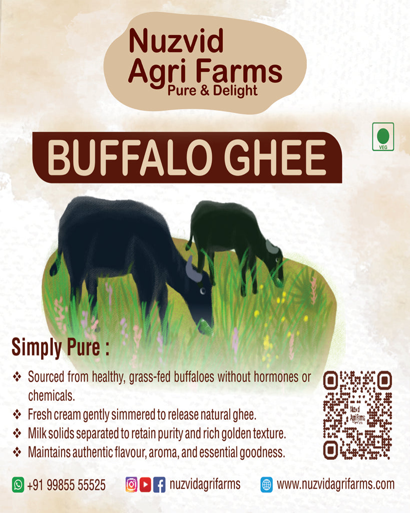 Buffalo Ghee by Nuzvid Agri Farms : The Golden Elixir of Purity and Tr